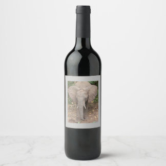 Elephant Wine Label Weinetikett