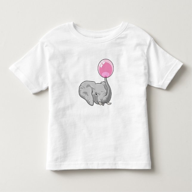 Elephant with Balloon Kleinkind T-shirt (Vorderseite)