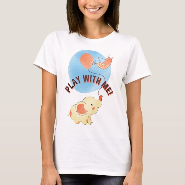 elephant with balloon T-Shirt (Vorderseite)