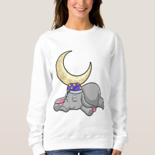 Elephant with Moon Sweatshirt