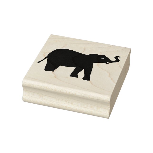 Elephant Wood Art Briefmarke Gummistempel (Stempel)