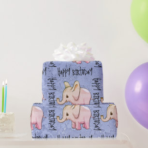 Elephant Wrapping Paper Geschenkpapier