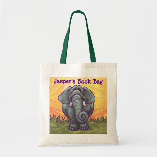 Elephant Yellow Personal Book Bag Tragetasche (Vorne)