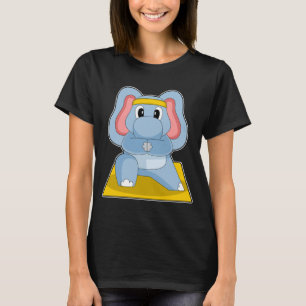 Elephant Yoga Fitness Gymnastik T-Shirt