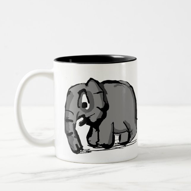 Elephant Zweifarbige Tasse (Links)