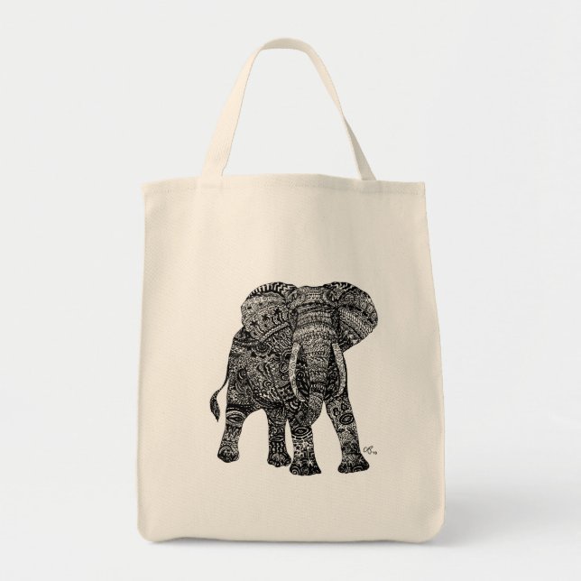 Elephantastic Lebensmittelgeschäft-Tasche Tragetasche (Vorne)