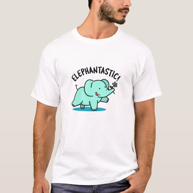 Elephantastischer, lustiger Elefantenpuff T-Shirt (Vorderseite)