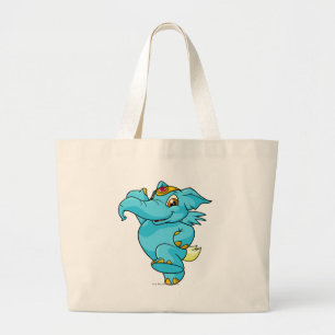 Elephante Blau Jumbo Stoffbeutel