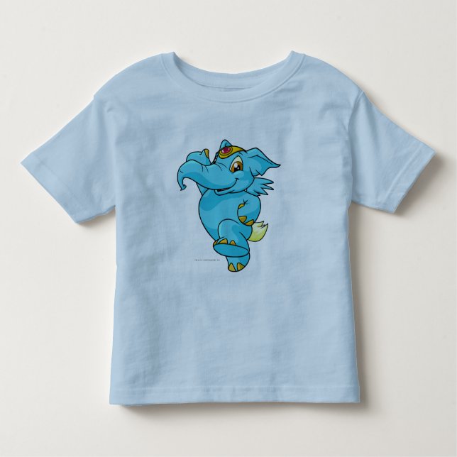 Elephante Blau Kleinkind T-shirt (Vorderseite)