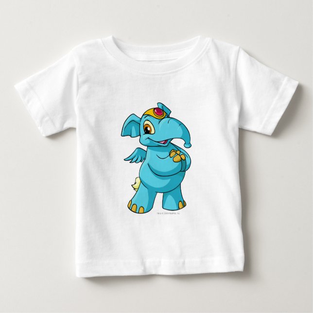 Elephante Blue Baby T-shirt (Vorderseite)