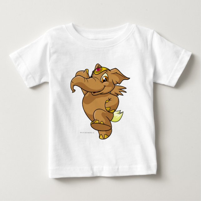 Elephante Brown Baby T-shirt (Vorderseite)