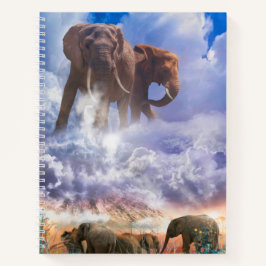 ELEPHANTE GEBIETE DES Kilimanjaro Notizbuch