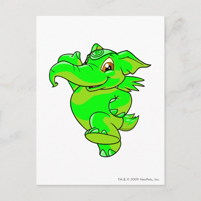 Elephante Glows Postkarte (Vorderseite)