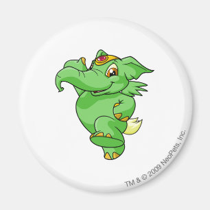 Elephante Green Magnet
