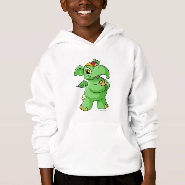 Elephante Grün Hoodie (Vorderseite)