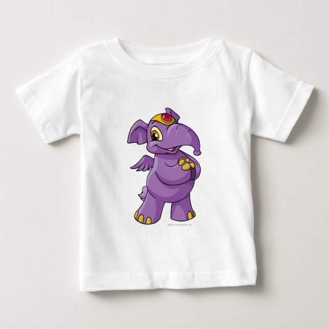 Elephante Lila Baby T-shirt (Vorderseite)