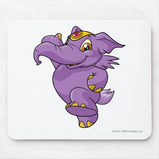 Elephante lila mousepad (Vorne)