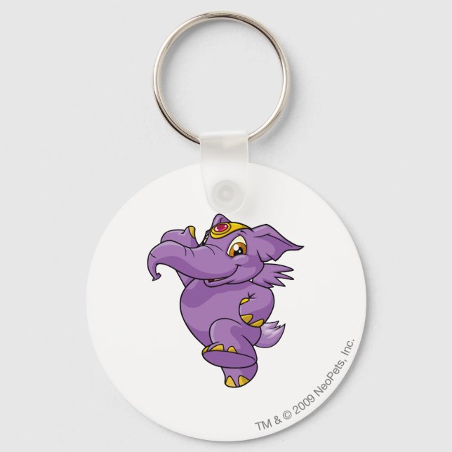 Elephante Lila Schlüsselanhänger (Vorderseite)