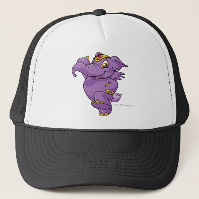 Elephante lila truckerkappe (Vorderseite)