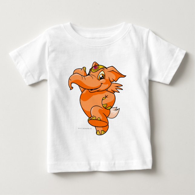 Elephante Orange Baby T-shirt (Vorderseite)