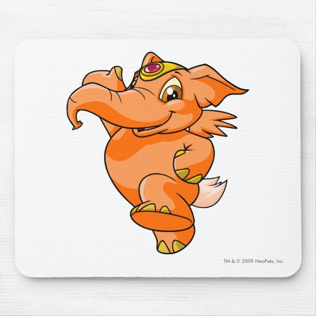 Elephante Orange Mousepad (Vorne)