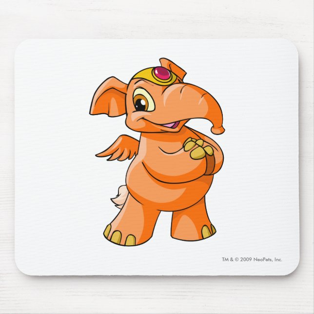 Elephante Orange Mousepad (Vorne)