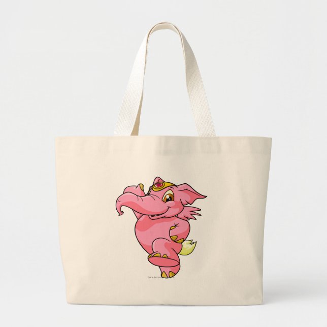 Elephante Rosa Jumbo Stoffbeutel (Vorne)