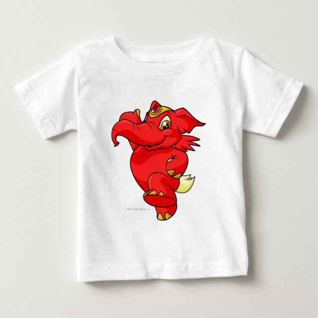 Elephante Rot Baby T-shirt (Vorderseite)