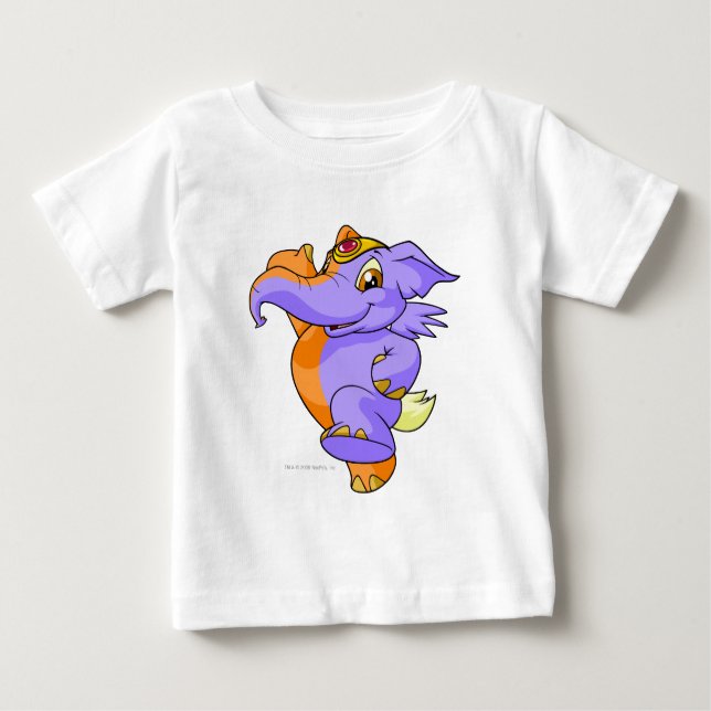 Elephante Spalte Baby T-shirt (Vorderseite)
