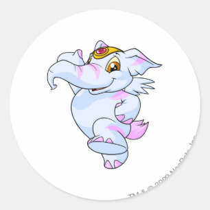 Elephante Striping Runder Aufkleber