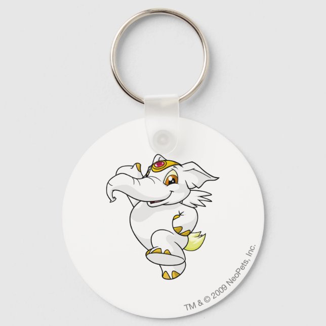 Elephante White Schlüsselanhänger (Vorderseite)