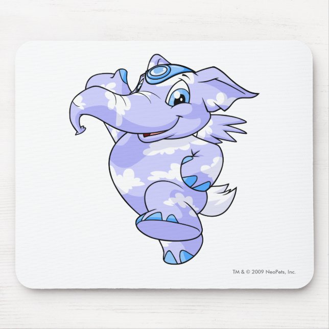Elephante Wolke Mousepad (Vorne)