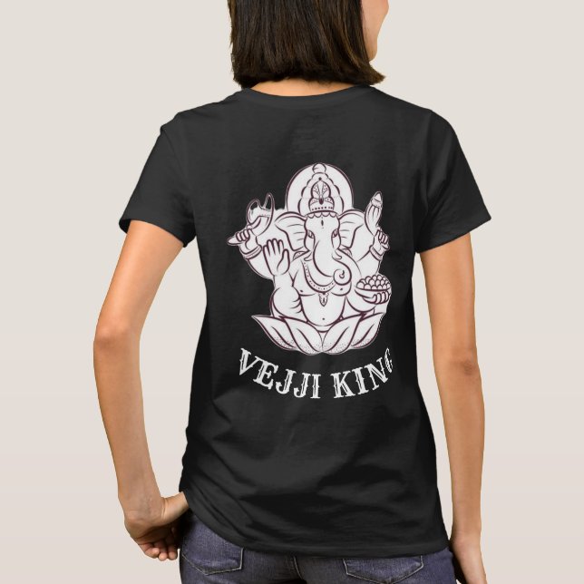 Elephanté Womans T - Shirt (schwarz+multicolor) (Rückseite)