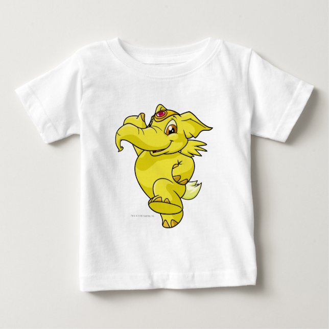 Elephante Yellow Baby T-shirt (Vorderseite)