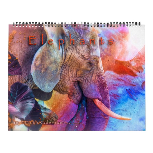 ELEPHANTEN-KUNST #1-KALENDER KALENDER (Titelbild)