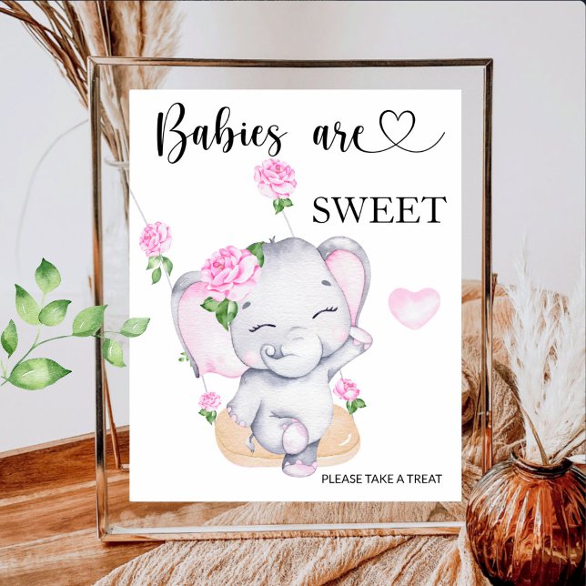 Elephantische Babydusche Die Babys sind süß und ne Poster (Von Creator hochgeladen)