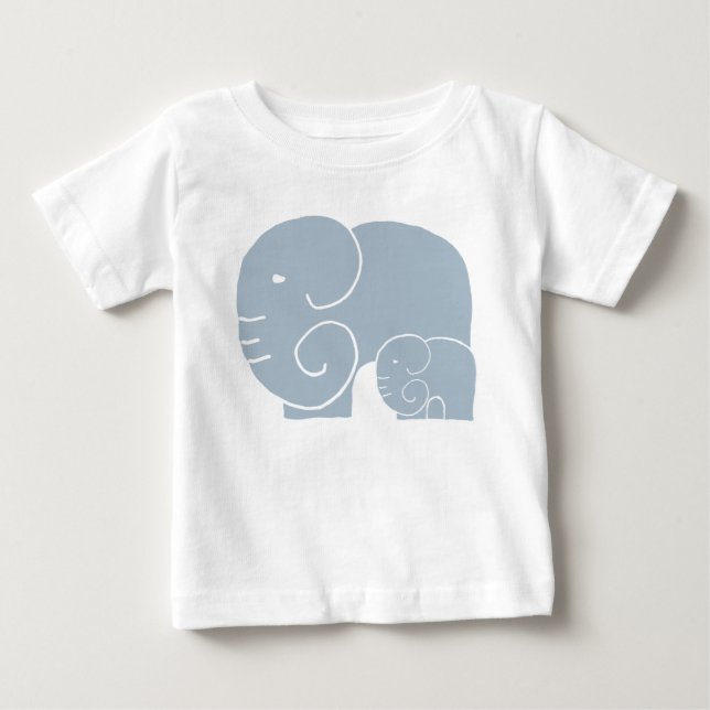 Elephantische Mama & Baby Teeshirt T-shirt (Vorderseite)