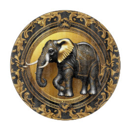 Elephantischer Goldschmuckrahmen Schneidebrett