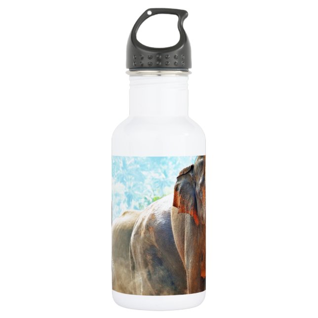 Elephants Animals Safari Destiny Peace Liebe Trinkflasche (Vorderseite)