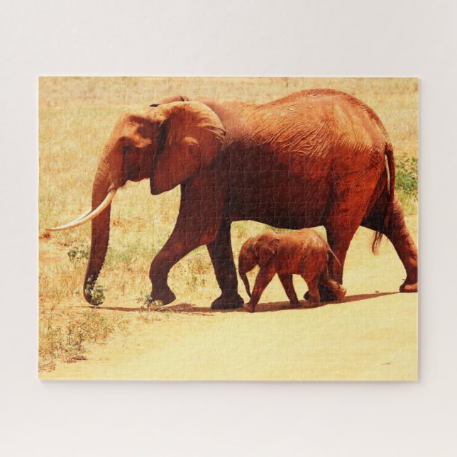 Elephants Jigsaw Puzzle (Horizontal)