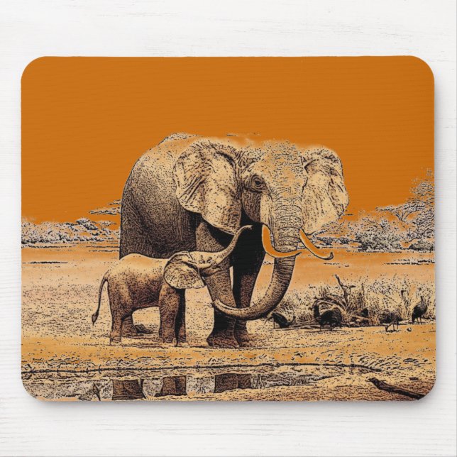 Elephants Mousepad (Vorne)
