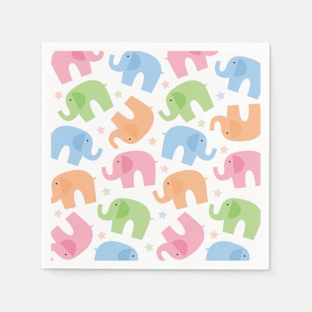 Elephants Paper Napkins Serviette (Vorderseite)