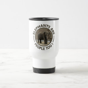 ELEPHANTS-Tasse - wählen Sie Stil & Farbe Reisebecher