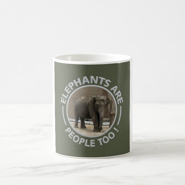 ELEPHANTS-Tasse - wählen Sie Stil & Farbe Tasse (Mittel)