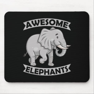 Elephants Zoo Circus Fun Elephant Konservativ Mousepad