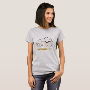 ElephantVoices Logo-T-Shirt (heller Stahl) T-Shirt