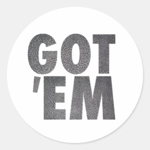 ELEPHENZEMENT GOT RUNDER AUFKLEBER