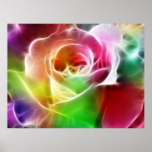 Eletric Rose Poster
