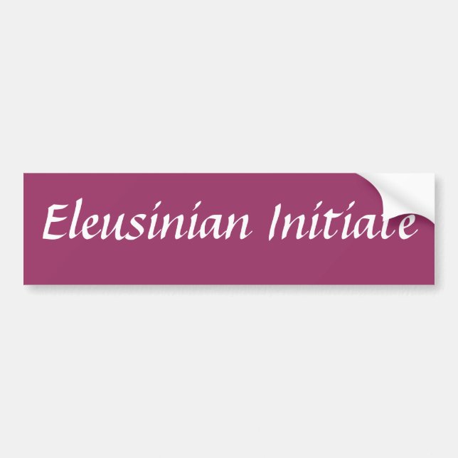 Eleusinian Initiate Autoaufkleber (Vorne)