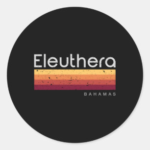 Eleuthera Bahamas Runder Aufkleber